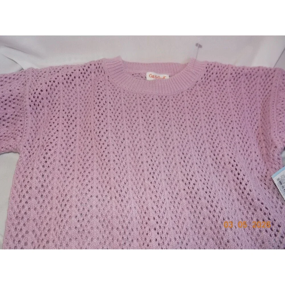 New Girls Cat & Jack sweater XS 4/5